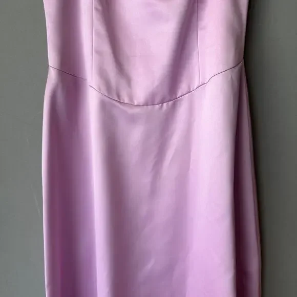 Nicole Miller sz 12 Pink spaghetti strap formal gown dress - Picture 4 of 10